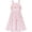 Pink Flower, variant on Girls Dress Black Swiss Dot Hi-lo Skirt Sweet Halter Sleeveless 8 Years