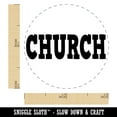 thumbnail image 2 of Church Fun Text Self-Inking Rubber Stamp Ink Stamper - Blue Ink - Mini 1/2 Inch, 2 of 7