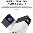 thumbnail image 6 of OhhGo Mini Projector 1080P Portable Projector, Small Movie Proyector for Home Theater/Car Cinema, Support Audio/USB/AV/TF for PS4 Laptop TV, 6 of 8