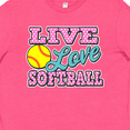 thumbnail image 4 of Inktastic Live Love and Softball Youth T-Shirt, 4 of 5