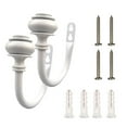 thumbnail image 3 of Clearance Under $3.89! 1PAIR Retro Metal Curtain Holdbacks, Vintage Wall Tie Back Hooks for Drapes & Curtains, Metal, for Home Decor, (One Size, Copper), 3 of 3