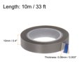 thumbnail image 2 of PTFE Película Cinta Rollo, 0,4" x 33 Pies Alta Temperatura Cinta 0,08mm Grosor con Único Lado Adhesivo para Vacío Sellado Máquina, Manuales Impulso Selladoras, Gris, 2 of 5