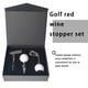 thumbnail image 3 of Abridor de Vino Billuyoard Juego de 3 uds Sacacorchos de Zinc en Forma de Golf, 3 of 6