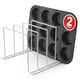 thumbnail image 1 of Estante organizador de bandejas para hornear Stock Your Home White (paquete de 2), 1 of 6