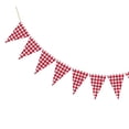 thumbnail image 4 of SHISUYAN Bannière à Carreaux Rouges pour Décoration en Tissu de Coton Adaptée aux Festivals et Fêtes 280x170cm, 4 of 8