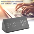 thumbnail image 4 of Despertador digital multiusos Tiempo Temperatura Humedad Pantalla LED para dormitorio Unbranded JY17740, 4 of 7