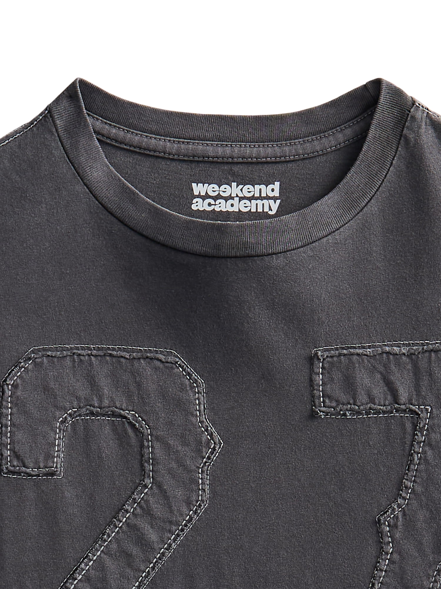 Weekend Academy Boys Varsity Tee with Short Sleeves, Sizes 4-18