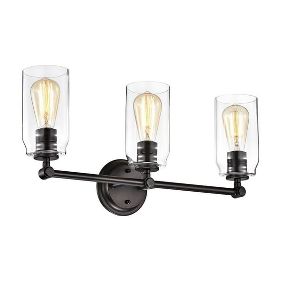 CHLOE Joyce Contemporary 3 Light Rubbed Bronze Bath Vanity Fixture 23" Width