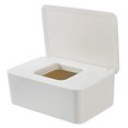 thumbnail image 1 of Dustproof Tissue Storage Box Case Wet Wipes Dispenser Holder with Lid for Home Office Desk, 1 of 6