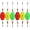 B-Oval-Buoyancy:1.1oz(30g)-Float Length:2.48in/63mm*6pcs, variant on Dovesun Fishing Bobbers Popping Cork Weighted Fishing Floats Fishing Corks Popping Corks for Saltwater Freshwater 3 Shapes 3pcs/6pcs