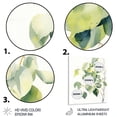 thumbnail image 3 of Designart "White Green Minimalism Eucalyptus Essence V Botanical Simplicity III" Floral Metal Wall Decor, 3 of 5