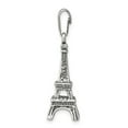 thumbnail image 2 of Sterling Silver Eiffel Tower Pendant Necklace for Women with Paris Landmark Design, France Travel Charm, Romantic French Jewelry, Parisian Style Accessory, 2 of 7