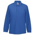 thumbnail image 2 of Fruit Of The Loom Childrens Big Boys Long Sleeve Polo Shirts, 2 of 5