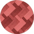 thumbnail image 1 of Ahgly Company Machine Washable Indoor Round Transitional Red Area Rugs, 3' Round, 1 of 7