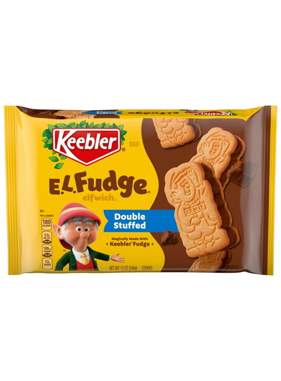 Keebler E.L. Fudge Double Stuffed Elfwich Cookies, 12oz