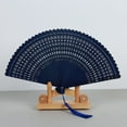 thumbnail image 4 of Hand Held Fan For Women Foldable, Folding Hand Classic Style Fan Fabric Bamboo Ribs Hand Held Chinese/Spanish Foldable Fan For Boots On The Ground Dance,Party Walmart Pallets, 4 of 6