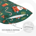 thumbnail image 4 of LNWH Rectangle Pillow Cover, Santa Claus Candy Holiday Cushion Covers Pillowcase for Couch Bedroom Sofa, 16"x24", 4 of 7