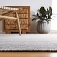 thumbnail image 4 of SAFAVIEH Kilim Cayley Striped Polyester Area Rug, Dark Grey/Ivory, 6' x 6' Square, 4 of 8