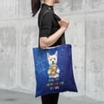 thumbnail image 4 of Autism Awareness West Highland White Terrier Accept Understand Love All Over Print 3D Canvas Tote Bag Westie Westy Dog Lover Reusable Handbag - 12003, 4 of 5
