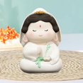 thumbnail image 4 of Buddha Statue Ornament Buddhist Figure Resin Cartoon Mini Tabletop Sculpture for B, 4 of 8