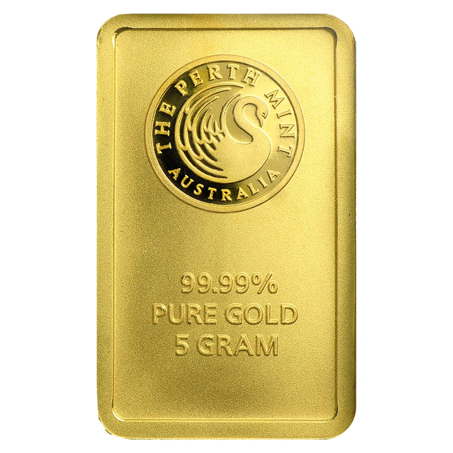 5 gram Gold The Perth Mint Bar - w/ Assay Card - Walmart