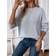 thumbnail image 4 of Suéteres de Mujer de Otoño, Informales, de Larga, Ligeros, de Gran Tamaño, Tipo Pulóver Gris XL, 4 of 10