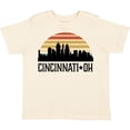 thumbnail image 3 of Inktastic Cincinnati Ohio Skyline Retro Boys or Girls Toddler T-Shirt, 3 of 5