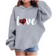 thumbnail image 1 of Sudadera con capucha y estampado de corazón de San Valentín, sudadera de manga larga para niños y niñas, chaqueta para niñas de talla mediana y grande., 1 of 7