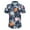 Blue, variant on UVEASISHA Men's Button Down Shirts Casual Short Sleeve Floral Shirts Palm Tree Printed Bowling Shirt Casual Summer Beach Vacation Shirts with Front Pocket Deal of The Day