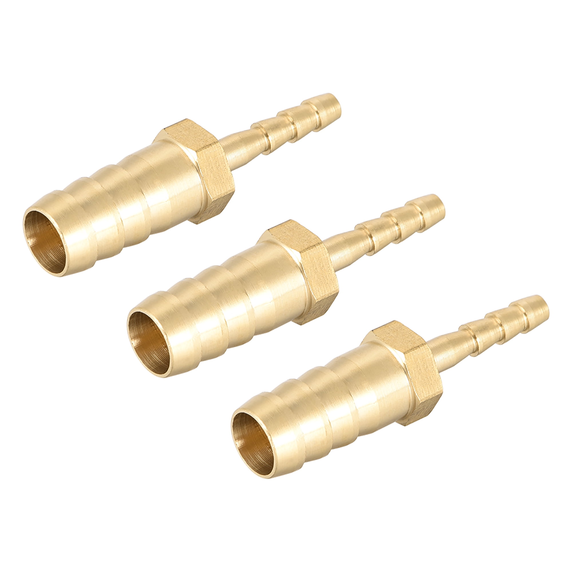 10mm to 4mm Hose ID Brass Reducer Barb Hose Fitting Straight Connector Coupler Tubing Adapter 3