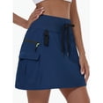 thumbnail image 3 of Jupe Cargo de Golf Taille Haute pour Femmes avec Multiples Poches Séchage Rapide Réglable Poches Latérales Zippées, 3 of 9