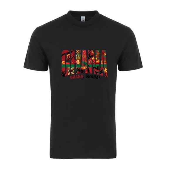 Ghana Soccer T-Shirt 2026 – Unisex Adult Football Fan Tee, World Tournament Supporter Shirt - Black - S