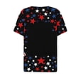 thumbnail image 5 of VerPetridure American Flag Shirts for Women 4th of July T-Shirt USA Flag Patriotic V-Neck Shirt Stars and Stripes Summer Tees, 5 of 5