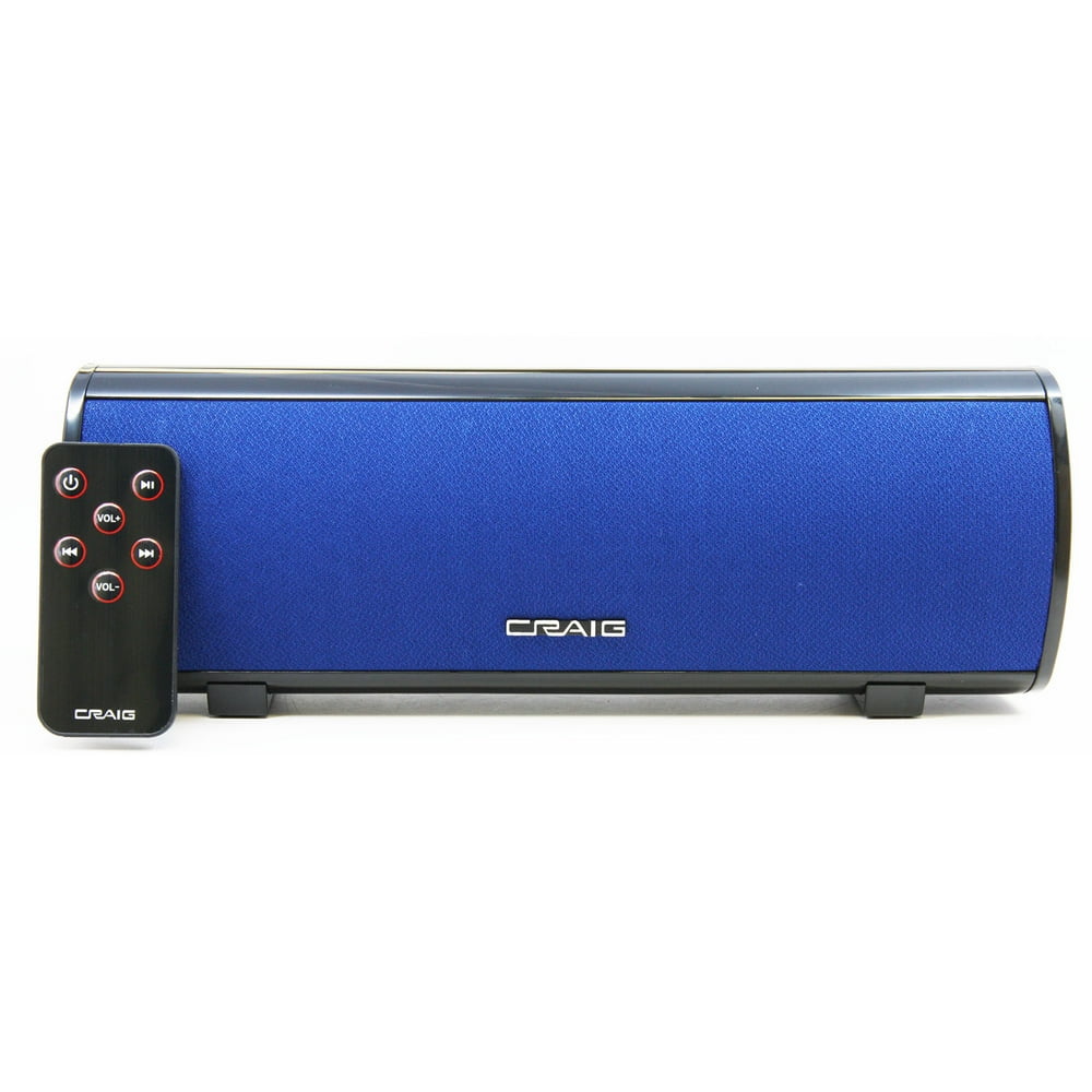 Craig Stereo Speaker Bar with Bluetooth Wireless TechnologyBLUE