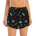 thumbnail image 2 of Balery Gamepads Pantalones cortos deportivos para mujer con forro y dos bolsillos, elásticos, para entrenamiento, gimnasio, yoga-Medium, 2 of 7