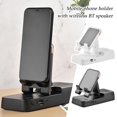 thumbnail image 2 of Hweilai Cell Phone Stand with Bluetooth Speaker, Wireless Speaker 2023 V8M1, 2 of 5