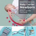 thumbnail image 4 of Sling Baby Carrier Wrap Baby Carrier Portable Soft Cotton Sling Baby Infant Hamaca Para Bebés Recién Nacidos Advancent BA001438-02, 4 of 6