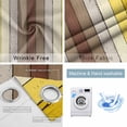 thumbnail image 2 of Fsddascl Yellow Brown Blackout Curtains for Bedroom/Living Room, Thermal Insulated Kitchen Curtains, Farmhouse Wood Grain Vintage Striped Grommet Darkening Window Treatment Drapes 52"x72"x2, 2 of 6