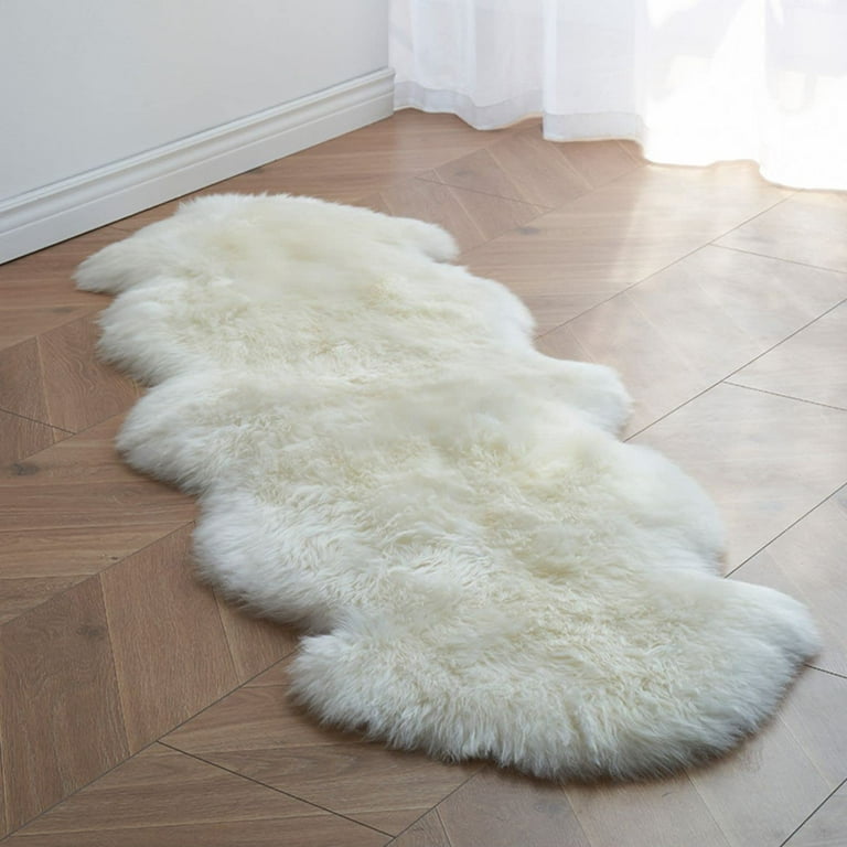 Sheepskin - long white fluff