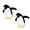 2PK Black White Jr Penguin, variant on Mighty® : Seal Dog Toy: Ultra Durable Plush Toy with Multiple Layers & Reinforced Seams , Washable and Floats , Mighty® Construction