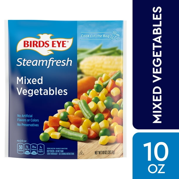 Birds Eye Steamfresh Mixed Vegetables, Frozen Vegetables, 10 Oz