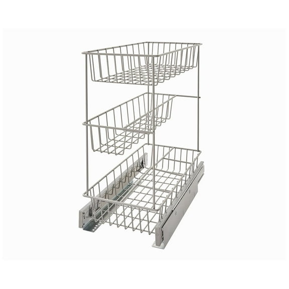 ClosetMaid 3 Tier Compact Kitchen Cabinet Pull Out Drawer