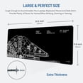 thumbnail image 2 of Mouse Pad Desk Mat Gaming Large Keyboard Cute Office Desktop Computer Laptop Black XXL Long Giant Big Cool Modern Design Unique for Women Girls Men Boys Gamer Oversized Wide 31.5x11.8'''' Mousepad, 2 of 6