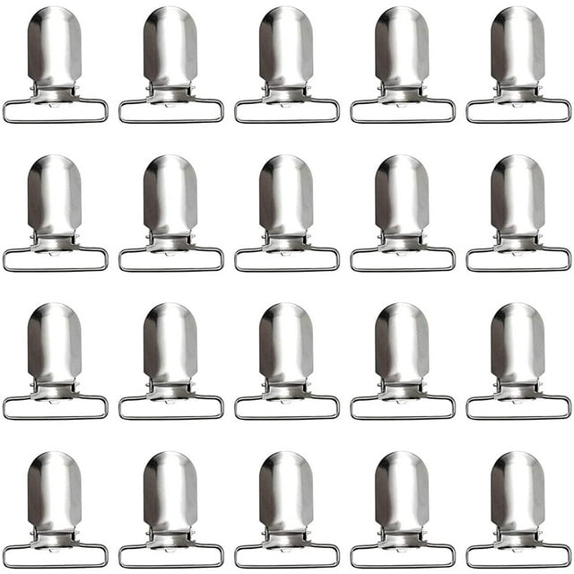 EcoNesxp UrbanMingle UrbanMingle 20 Pcs Clips de Bretelles pour Hommes Clips de Sangle Clips de Fixation
