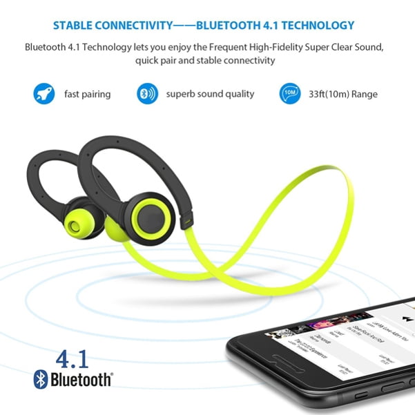 Sports Wireless Headset for iPhone 11/Pro/Max - Earphones With Mic Neckband Headphones Earbuds Hi-Fi Sound O1G