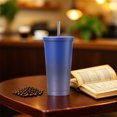 thumbnail image 4 of PONPRNGY Tumbler Double Wall Vacuum Insulated Travel Glitter Mug,Stainless Steel Tumblers with Lid and Straw, Powder Coated Coffee Cups for Woman, 4 of 6
