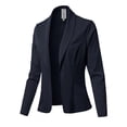 thumbnail image 1 of FashionOutfit Women's Solid Long sleeve Open Front Office Blazer Jacket, 1 of 1