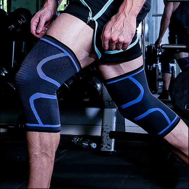 TIMIFIS Genouillères Unisexe Compression Manchon de Genou Soutien Course Basketball Levage Genouillères Cadeaux de Noël