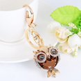 thumbnail image 1 of Owl Keychain Car Key Chain Key Rings Crystal  Animal Series Big Eye Owl Alloy  Metal Keychain New, 1 of 1