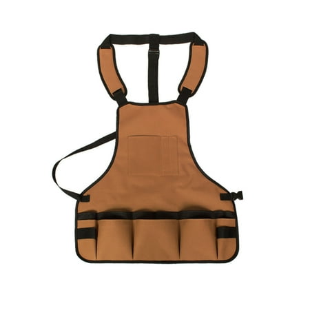 

QILIN Garden BBQ Tool Bag Adjustable Strap Storage Pockets Pouch Electrician Apron